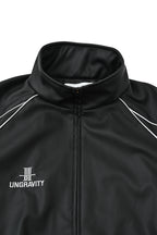 SYNTHETIC LEATHER TRACK JACKET