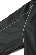 SYNTHETIC LEATHER TRACK JACKET