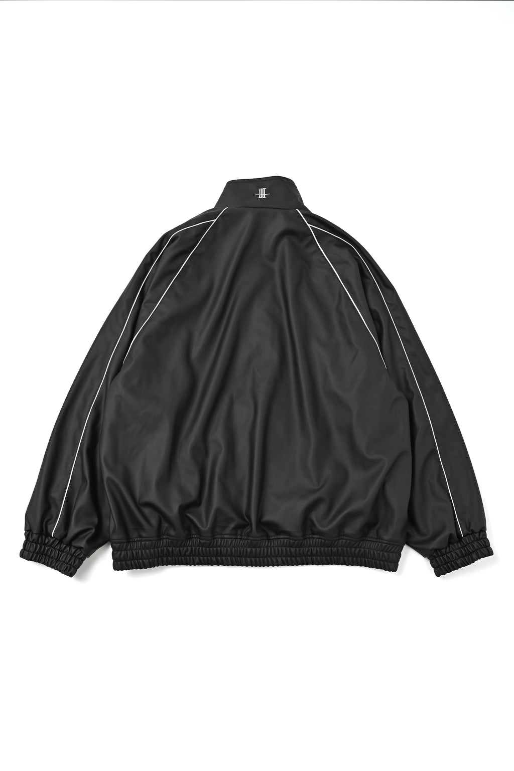 SYNTHETIC LEATHER TRACK JACKET