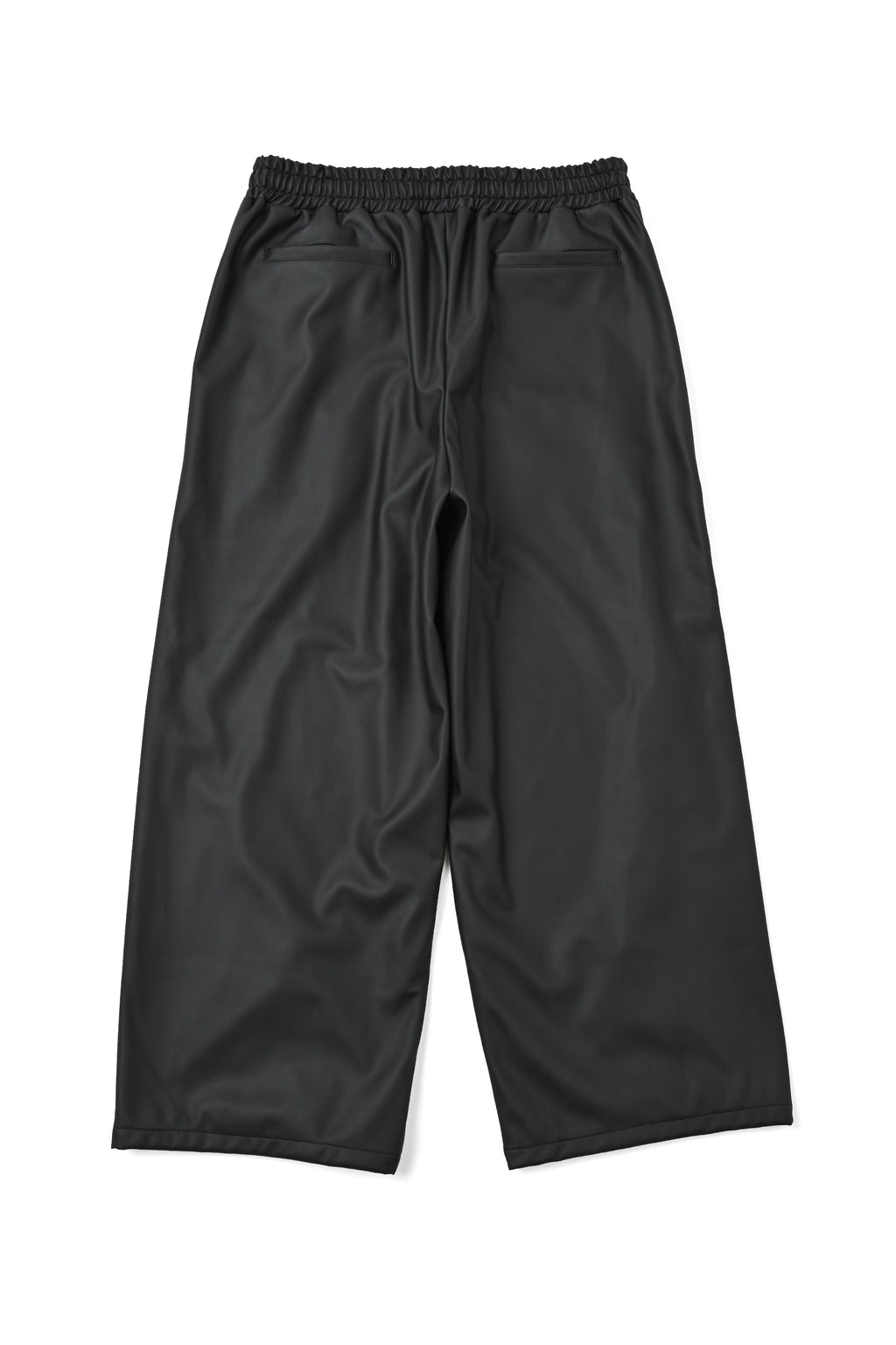 SYNTHETIC LEATHER TRACK PANTS