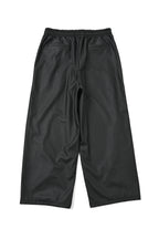 SYNTHETIC LEATHER TRACK PANTS