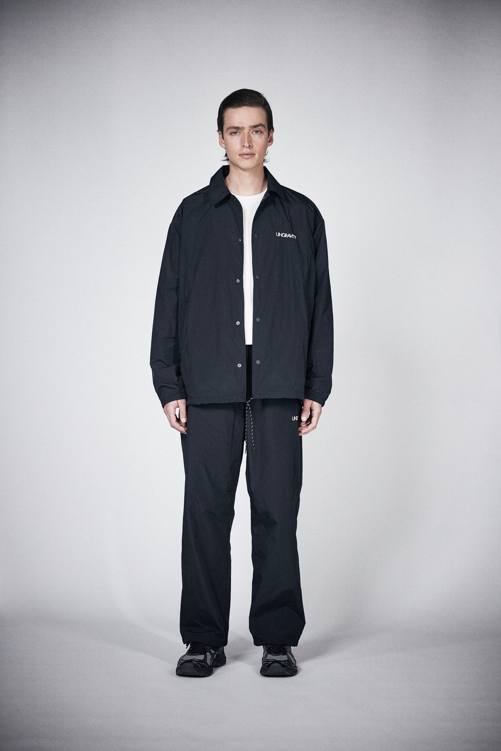 Memory Taffeta Loose Coach Jacket