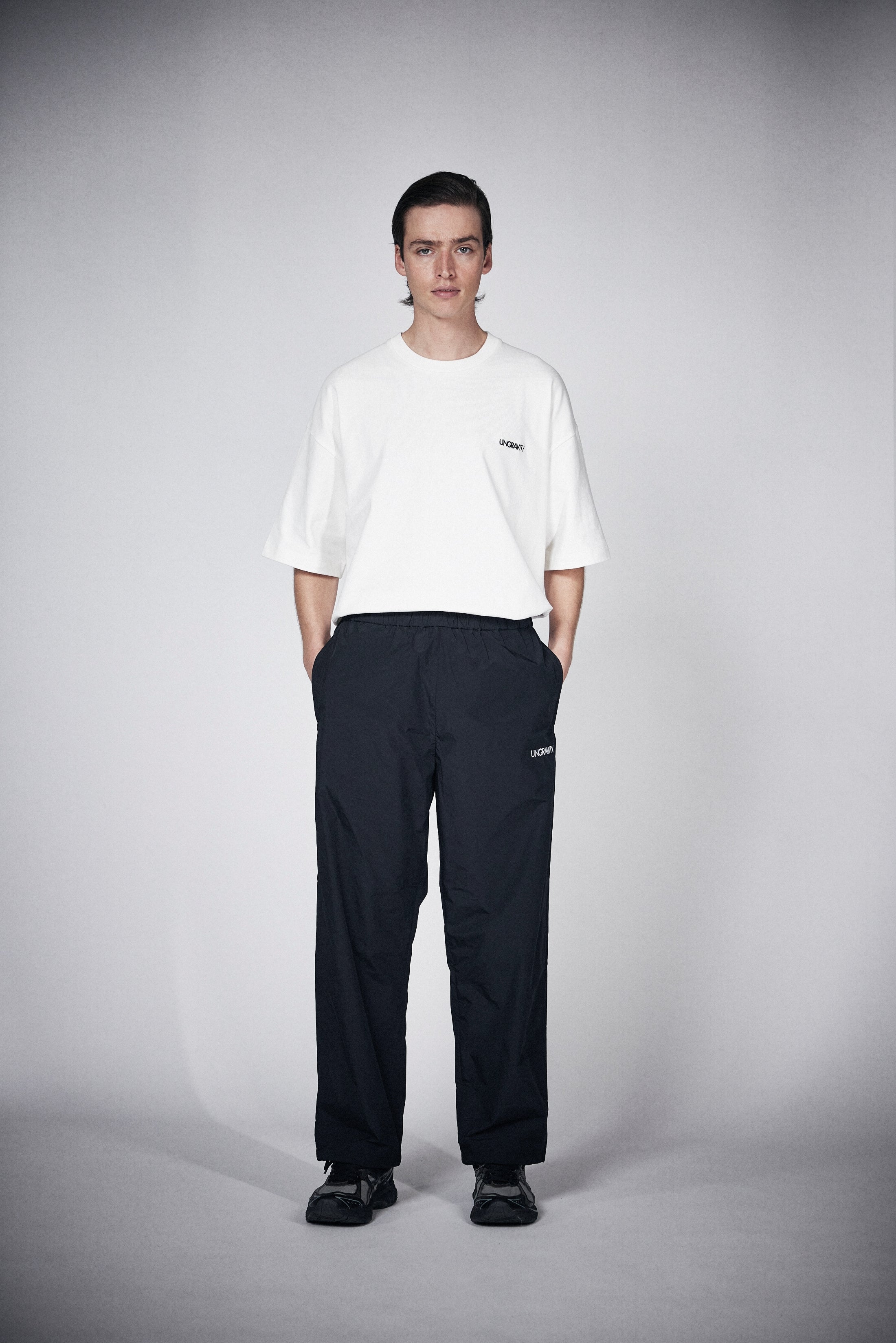 Memory Taffeta Loose Track Pants