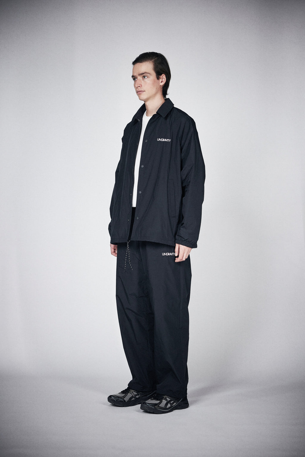 Memory Taffeta Loose Coach Jacket