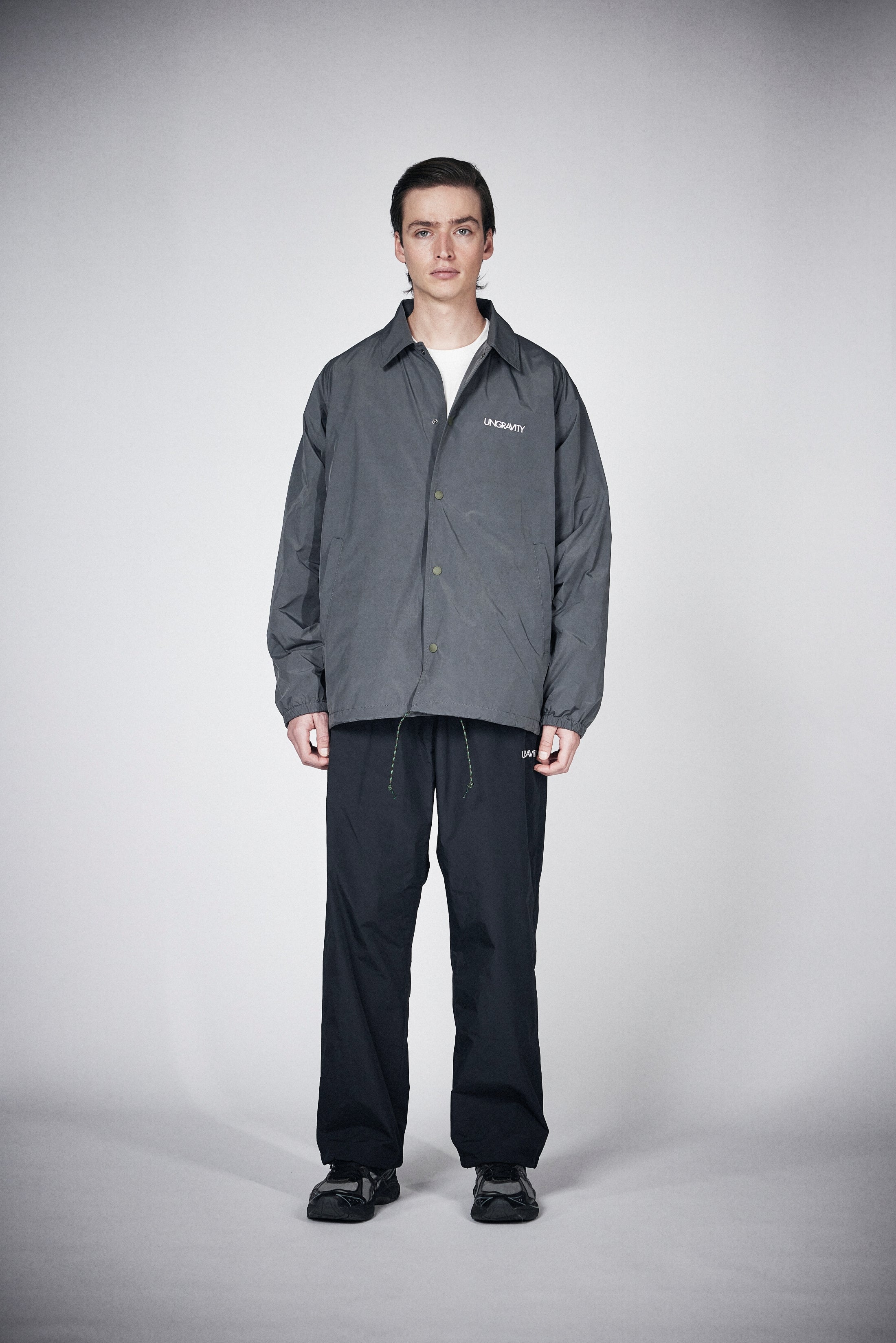 Memory Taffeta Loose Coach Jacket