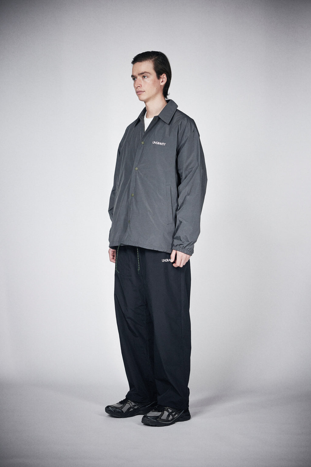 Memory Taffeta Loose Coach Jacket