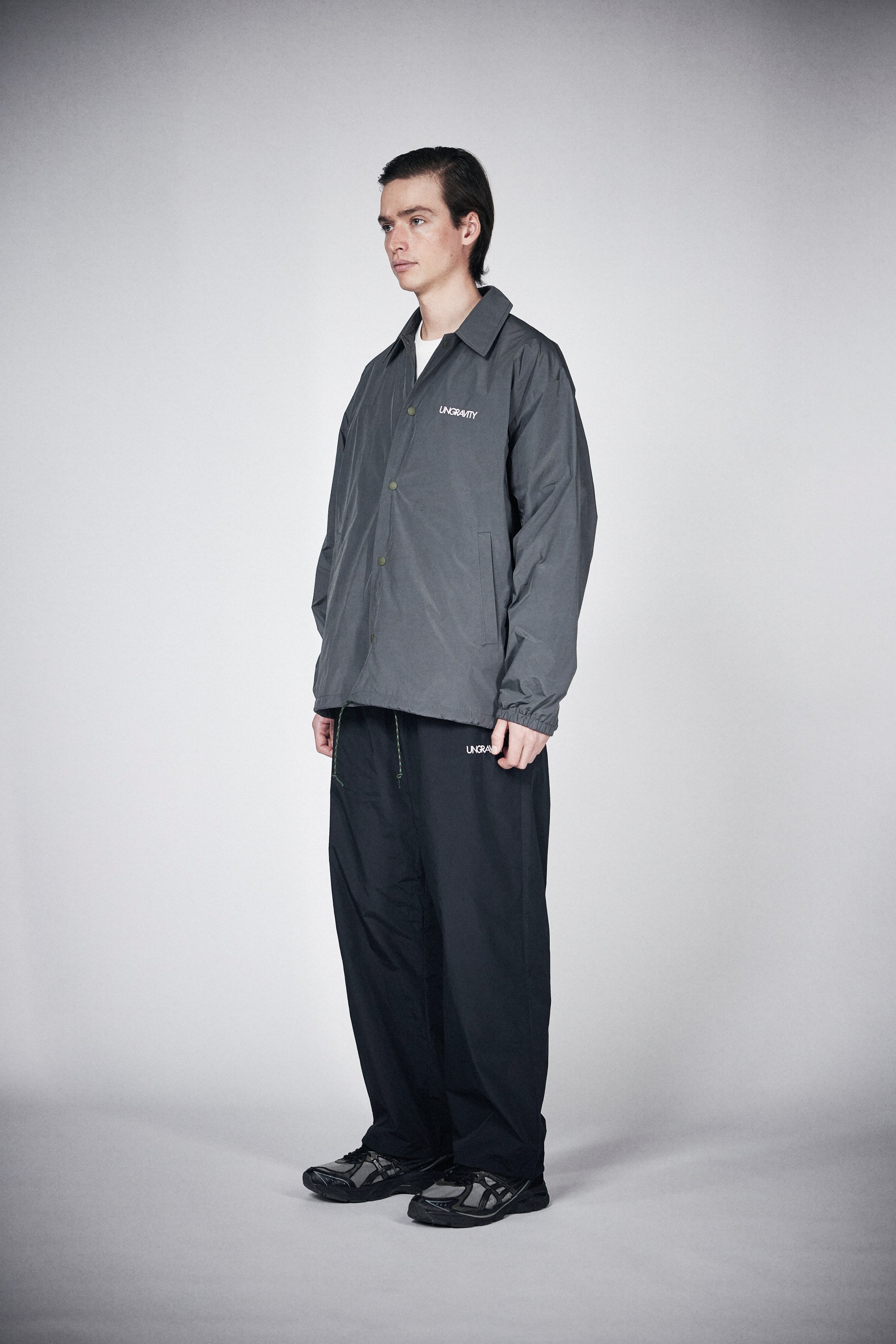 Memory Taffeta Loose Coach Jacket